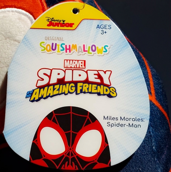 Marvel Squishmallow 7-8 IN Spiderman Miles Morales NEW - Picture 3 of 3